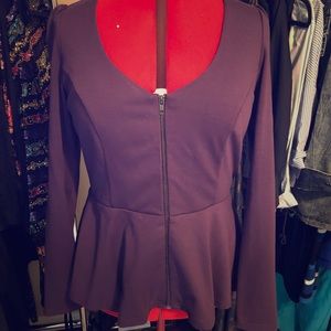 City chic peplum blazer